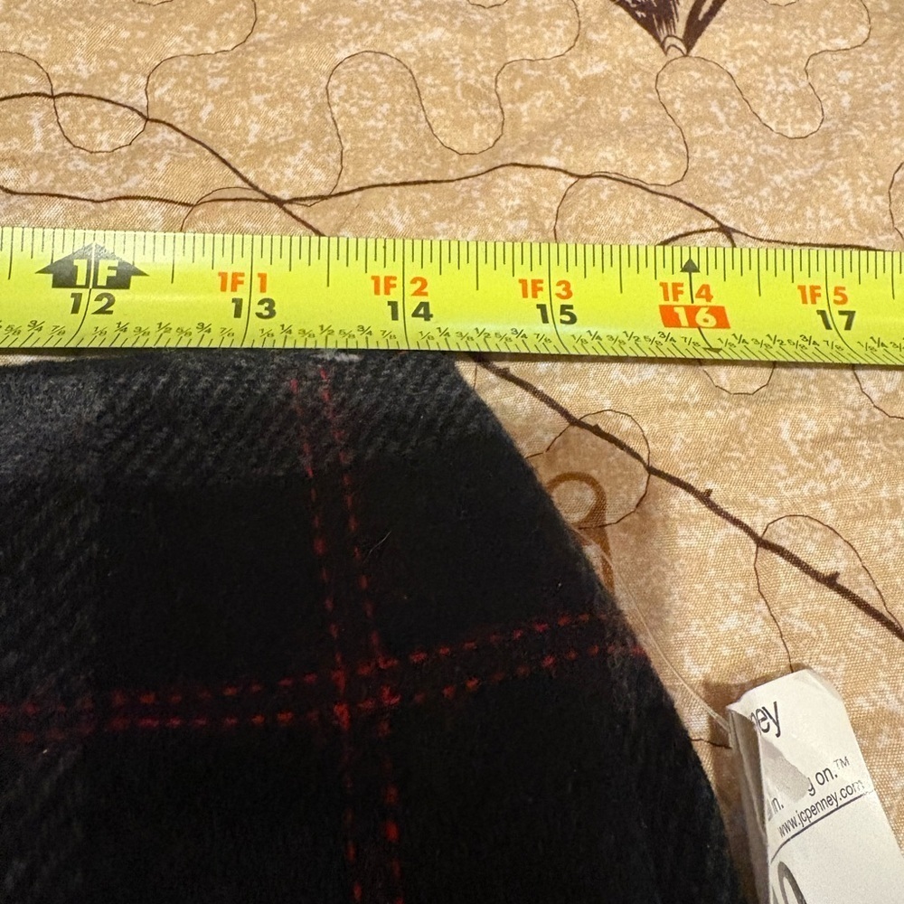Worthington wool blend plaid maxi skirt with fringe women’s 10 NWT - Picture 5 of 10
